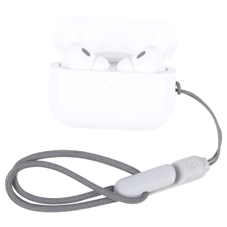 Per Apple AirPods Pro 2 auricolare Bluetooth wireless cordino anti-smarrimento della custodia del telefono, High Imitation Grey Per Apple AirPods Pro 2 auricolare Bluetooth wireless cordino anti-smarrimento della custodia del telefono, High Imitation Grey